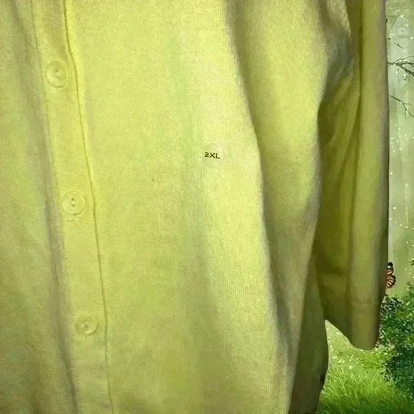 NWT Eddie Bauer Yellow Button Up - Picture 3 of 9